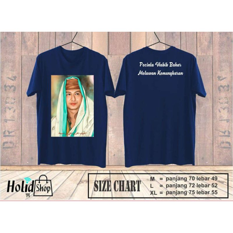 KAOS PRIA HABIB BAHAR BIN SMITH LENGAN PENDEK TERBARU PECINTA HABIB BAHAR PHB