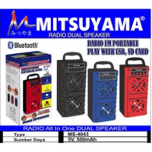 Mitsuyama Speaker Bluetooth Radio Speaker Aktif Speaker Quran MS-4043