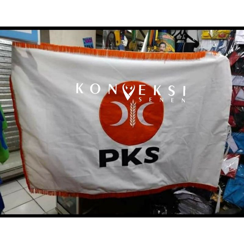 BENDERA PATAKA PKS LOGO TERBARU | 135 cm x 90 cm