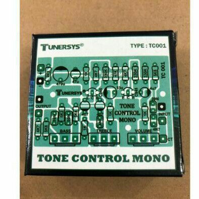 Kit Tone Control Mono DC12V Tunersys Type TC001 2 Transistor 3 Channel