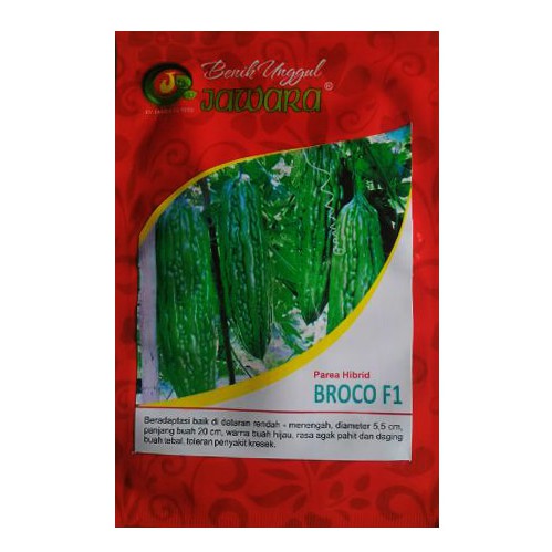 Pare hibrid BROCO  PACK 10 GRAM Benih Hibrida Jawara bibit tanaman sayur sayuran paria f1 unggul ± 55