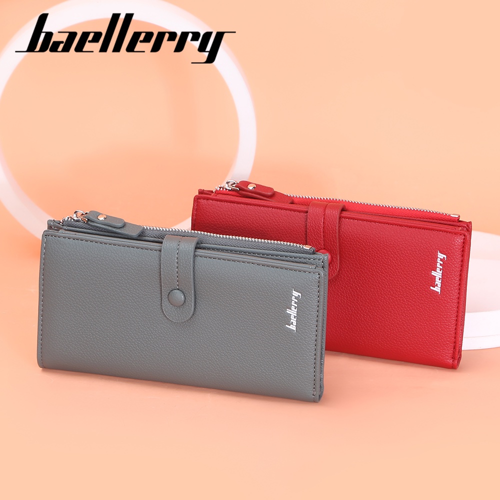 BAELLERRY N3235 Dompet Wanita Panjang Bahan Kulit PU Leather Premium WATCHKITE WKOS