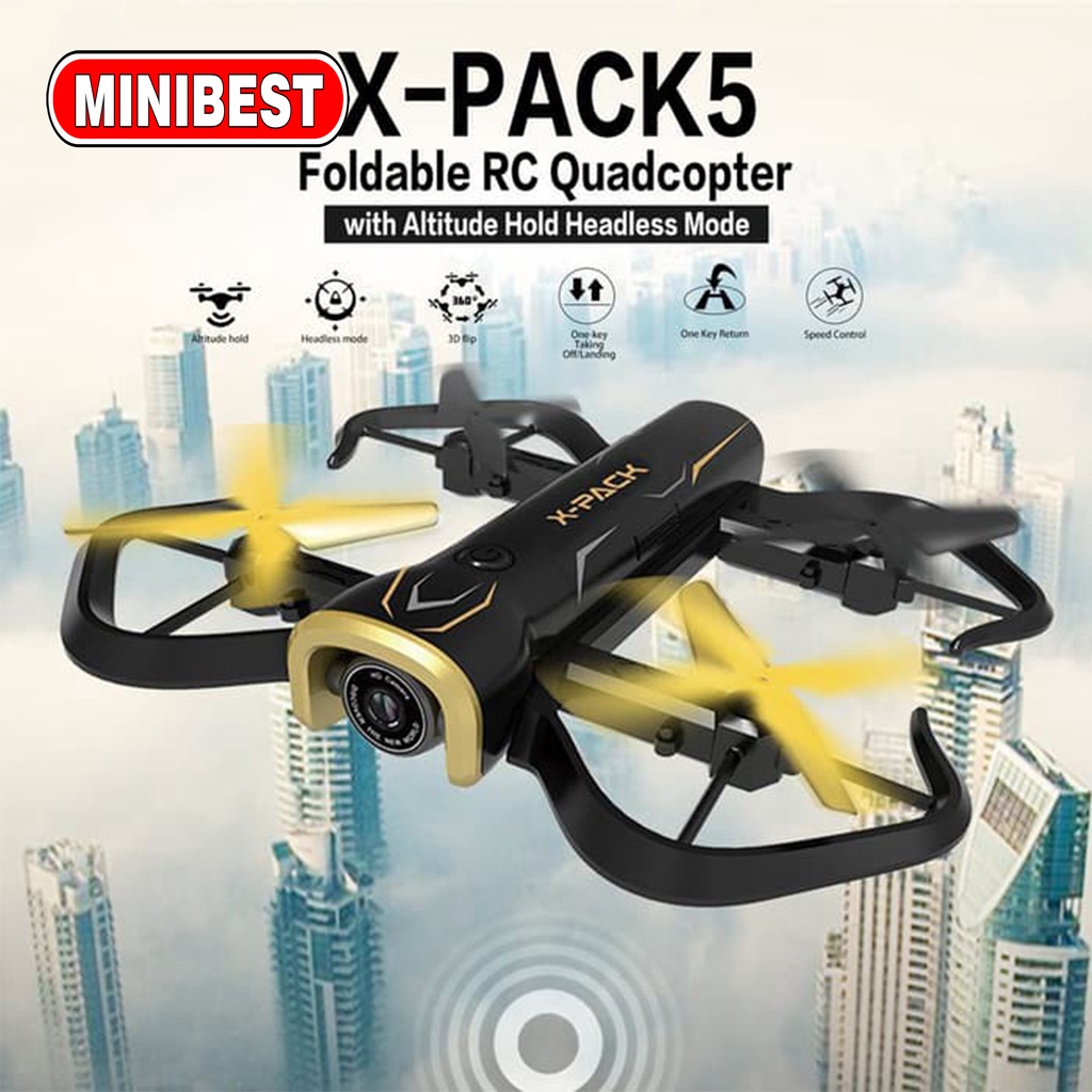 Attop x-pack5 Drone RC Quadcopter Lipat Tanpa Kamera / 2MP Altitude