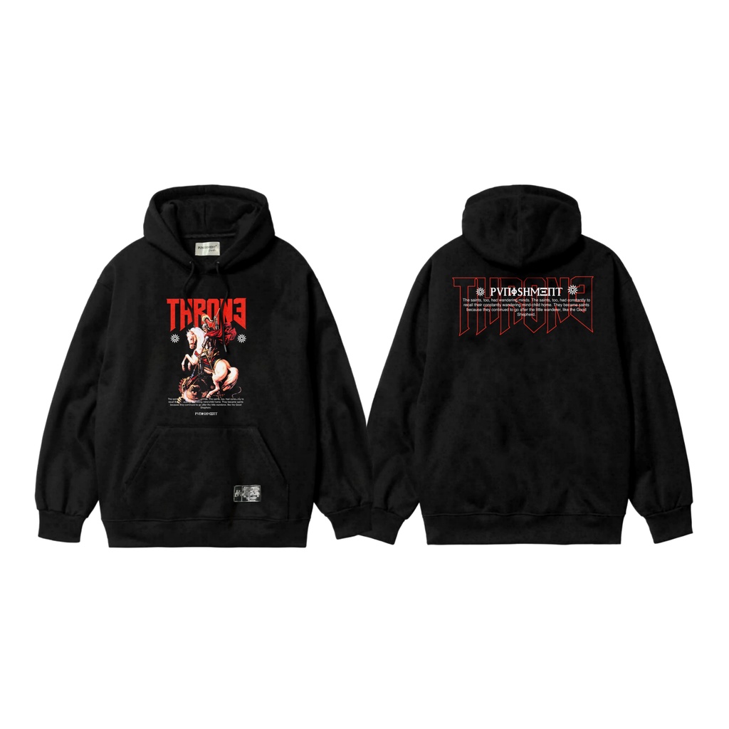 Sweater Hoodie Punishment Throne Black