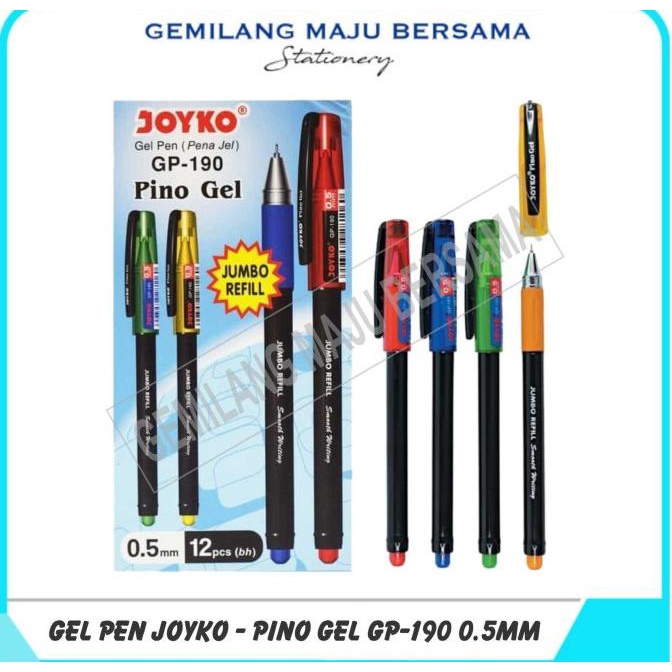 

*:*:*:*:*] Bolpen Gel / Gel Pen Joyko GP-190 Pino