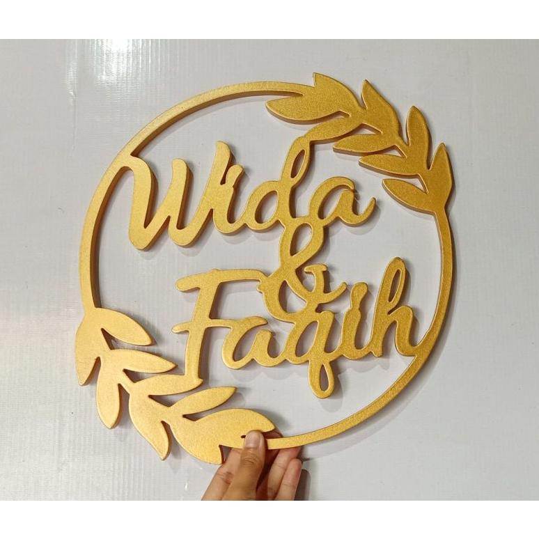 Custom Tulisan Nama kayu shabby hiasan dekorasi lamaran