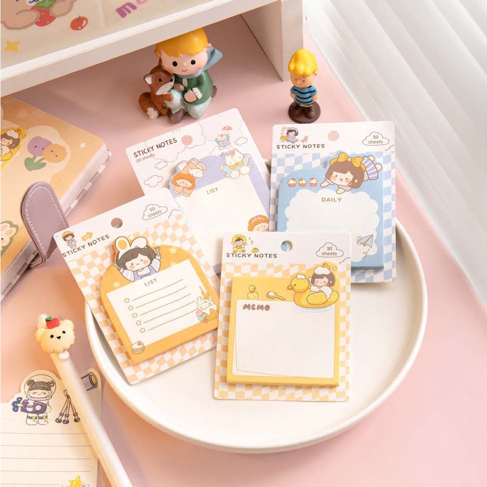 

STICKY NOTE MOTIF KARTUN LUCU / POST IT LUCU BS
