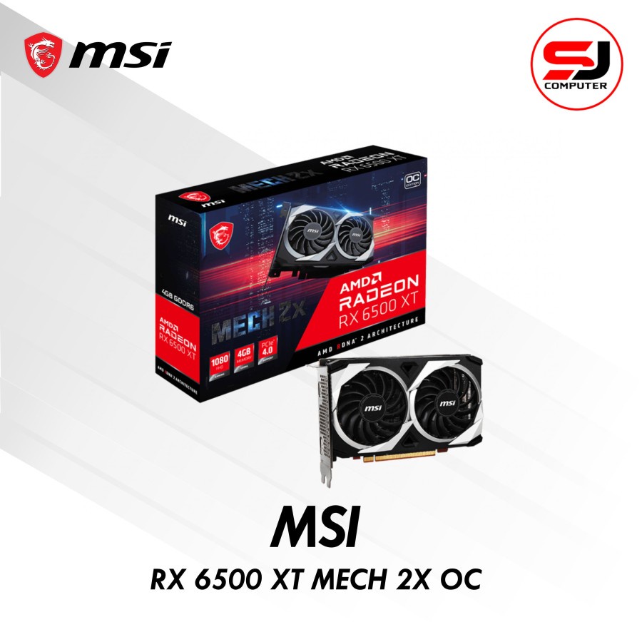 MSI RADEON RX 6500 XT MECH 2X OC 4GB GDDR6