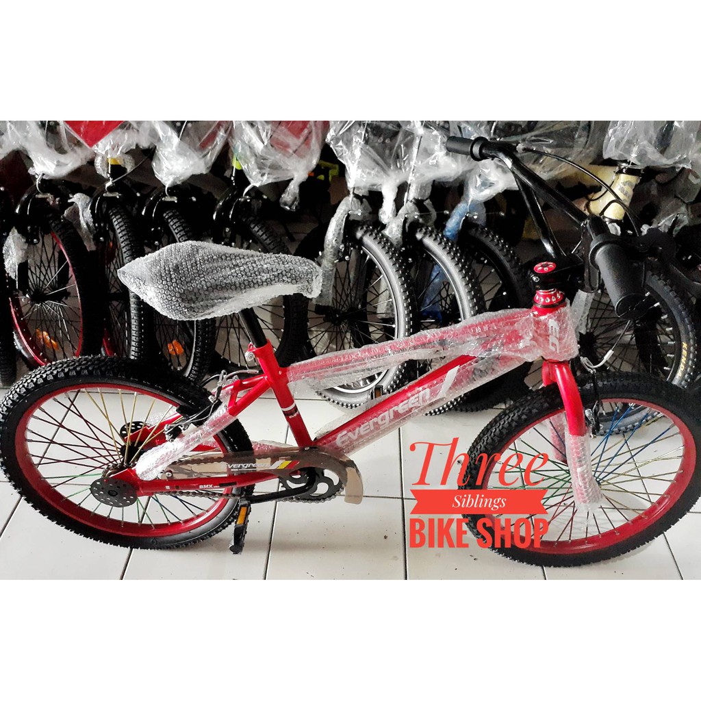 SEPEDA BMX EVERGREEN CLASSIC 20 INCH WARNA MERAH