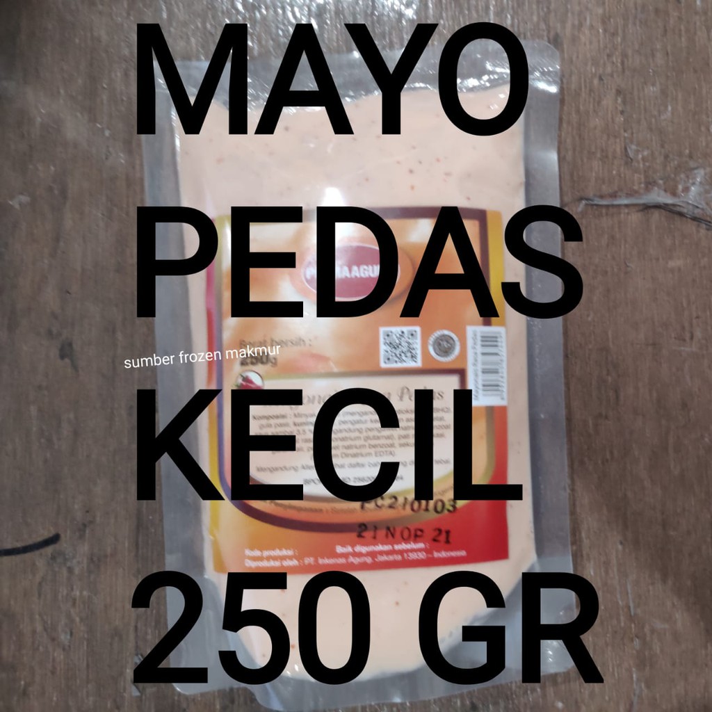 

mayo pedas 250gr prima agung. sumber frozen makmur