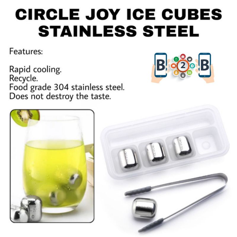 CIRCLE JOY ICE CUBE STAINLESS STEEL