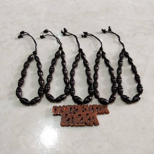 ( SUPER MURAH ) Grosir 5 pcs gelang kokka kaukah kaokah fukakah koka tangkup hitam