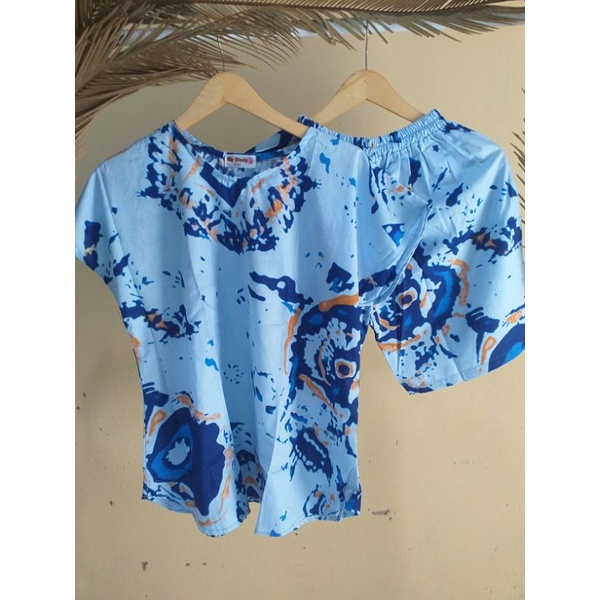 SETELAN PIYAMA SANTAI || BAJU TIDUR RAYON || MUAT BB 80KG