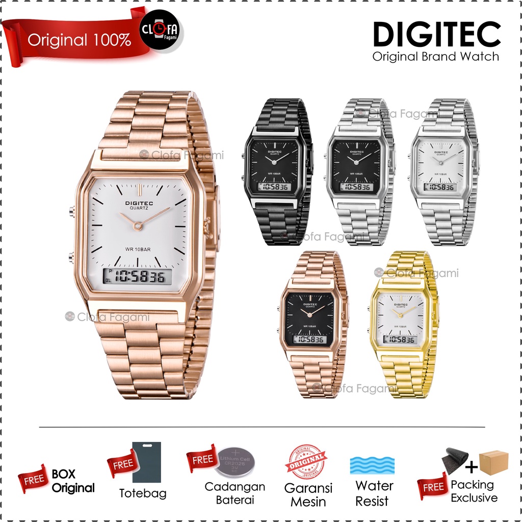 DIGITEC CHAIN /clofafagami / JAM TANGAN WANITA ORIGINAL / JAM TANGAN DIGITEC WANITA / JAM TANGAN RAN