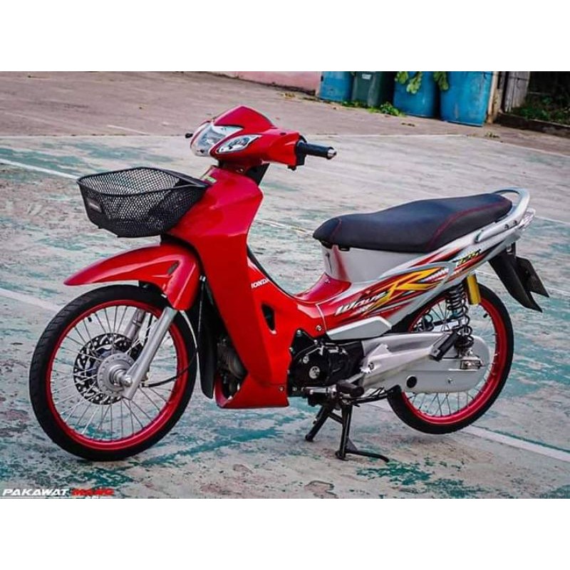 striping wave 125r karisma merah silver