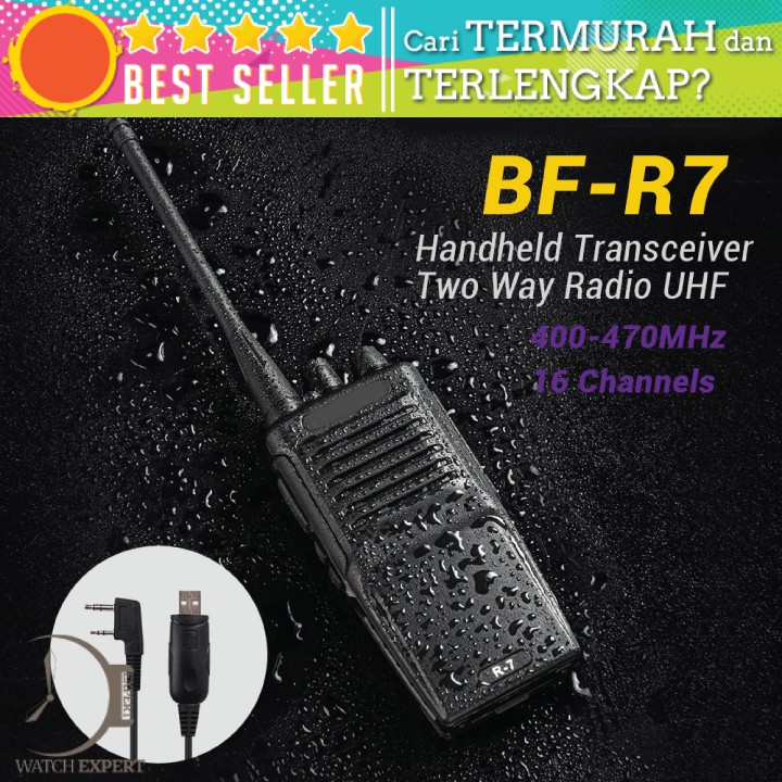 COD Walkie Talkie Handy Talkie HT Single Band 3W Dengan 16 Channel UHF