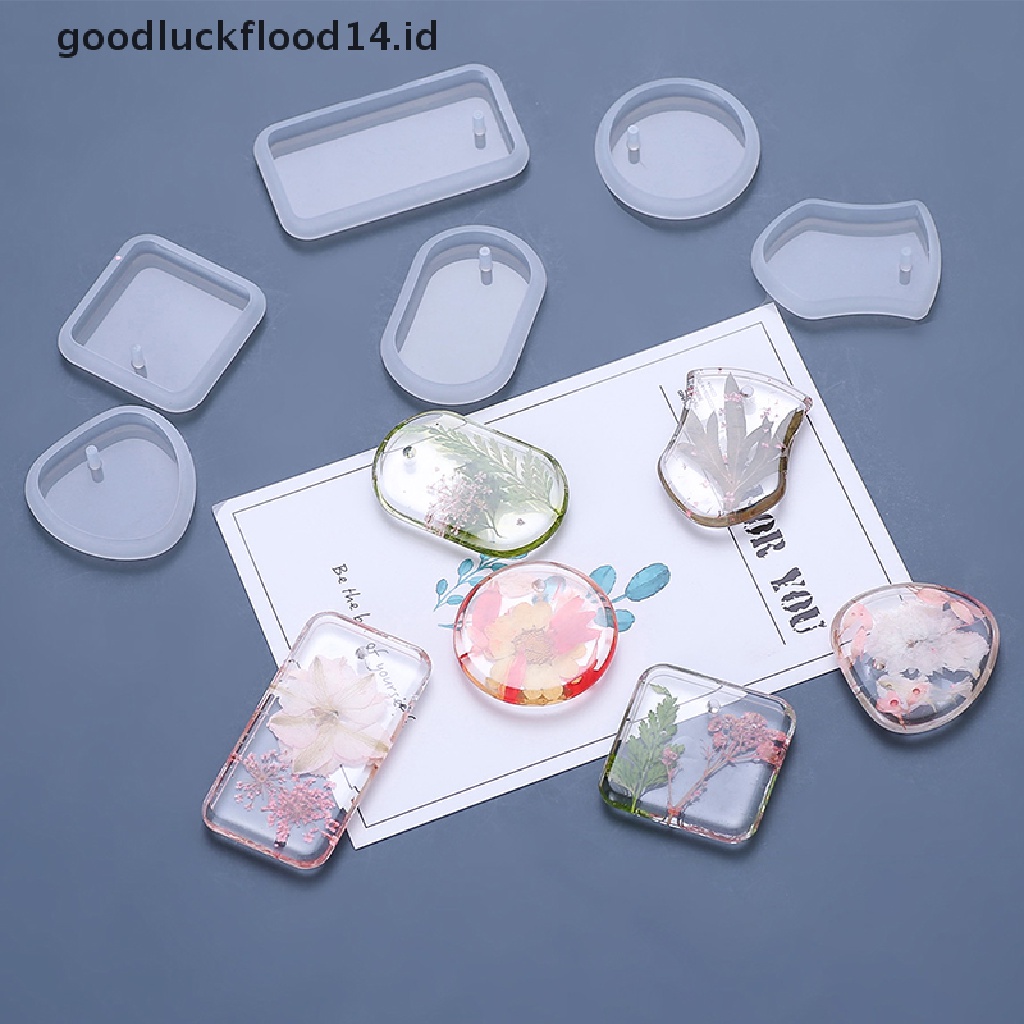 [OOID] DIY Keychain Pendant Silicone Mold Crystal Epoxy Resin Mold Jewelry Making Mould ID