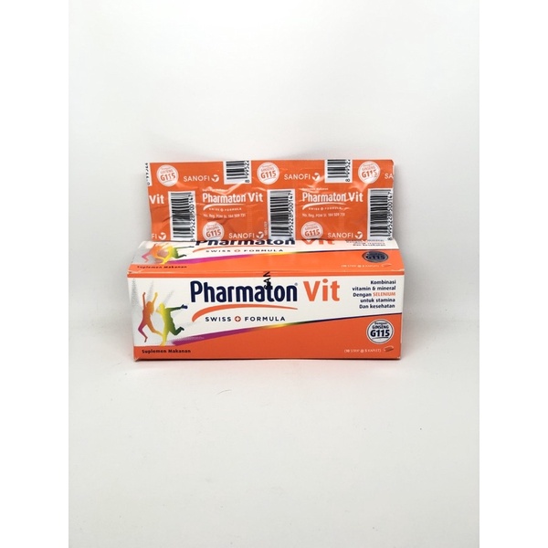 Pharmaton Vit Kaplet Kombinasi Vitamin Dan Mineral Dengan Selenium Untuk Stamina Dan Kesehatan Isi @