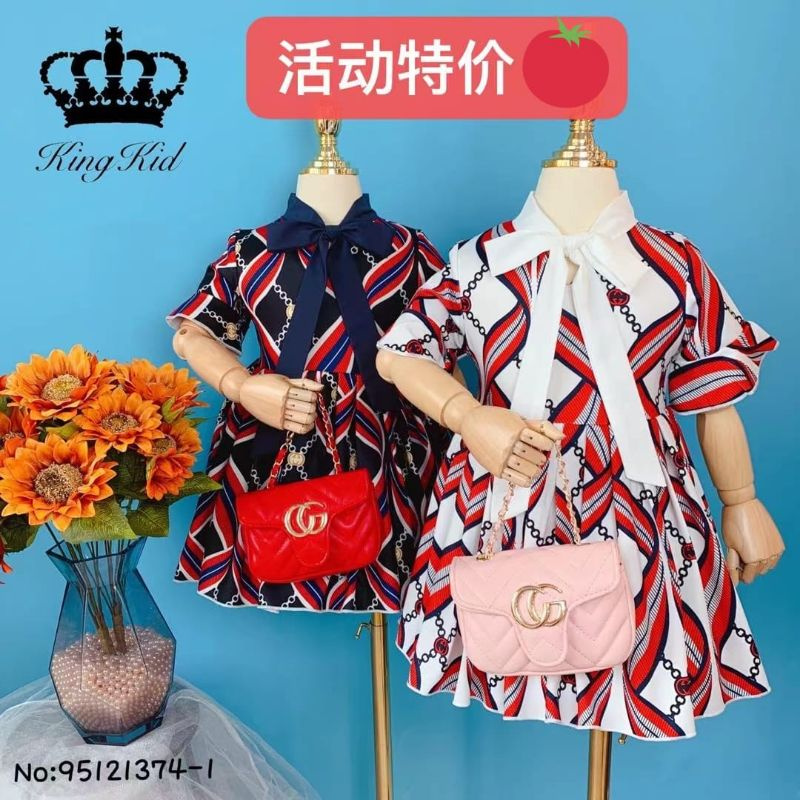 dress anak king kid / dress anak import premium