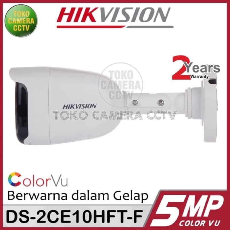 KAMERA CCTV 5MP HIKVISION DS-2CE10HFT-F 5 MP Full Time Color Camera COLORVU