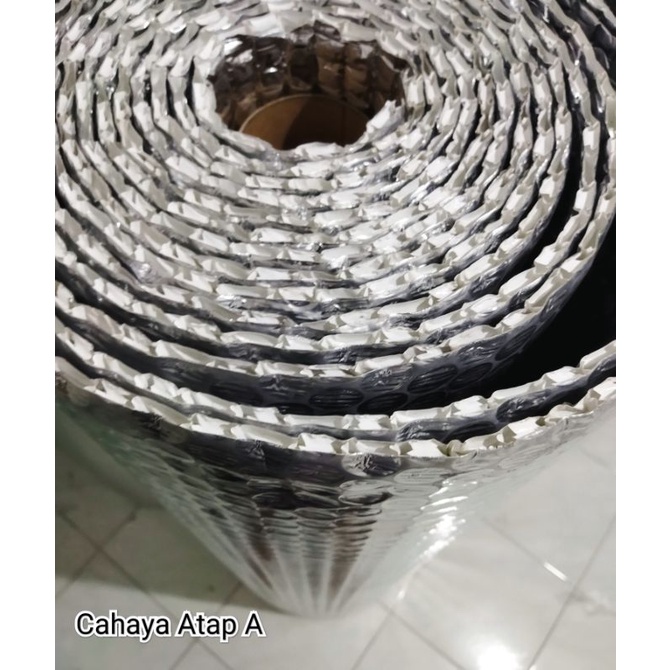 Alumunium Foil Bubble 8mm 20 meter / Aluminium Foil Premium / Peredam Panas Atap Rumah Gedung Ruko