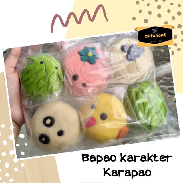 Bapao karakter lucu / Karapao (6pcs)