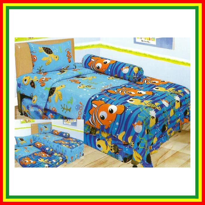 SPREI LADY ROSE NEMO SINGLE 120 NO.3 SEPRAI IKAN BADUT PENYU LAUT BIRU
