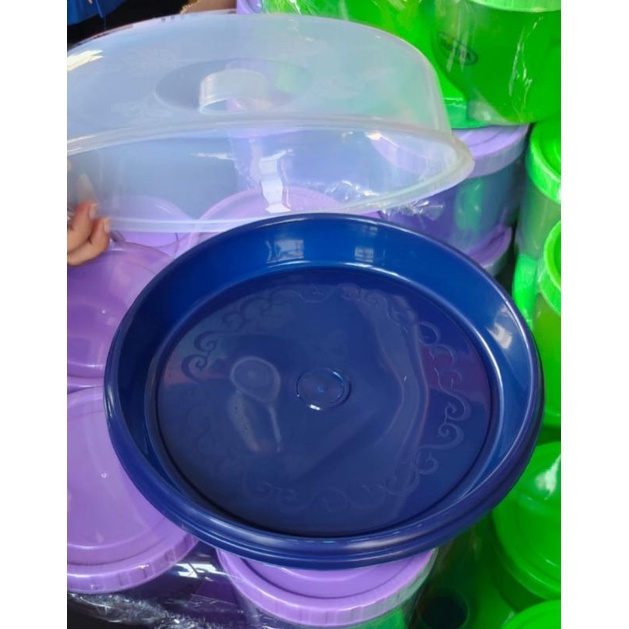 Wadah tudung saji kue bolu / wadah kue basah dengan tutup