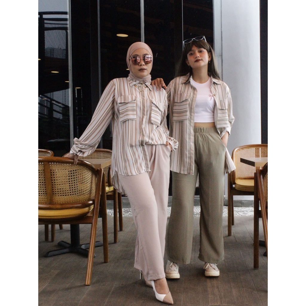 Violla One Set Summer Jasmine Brand ID (Baju Muslim/One Set/Dress/One Set Kemeja/Dress Simpel/Dress 