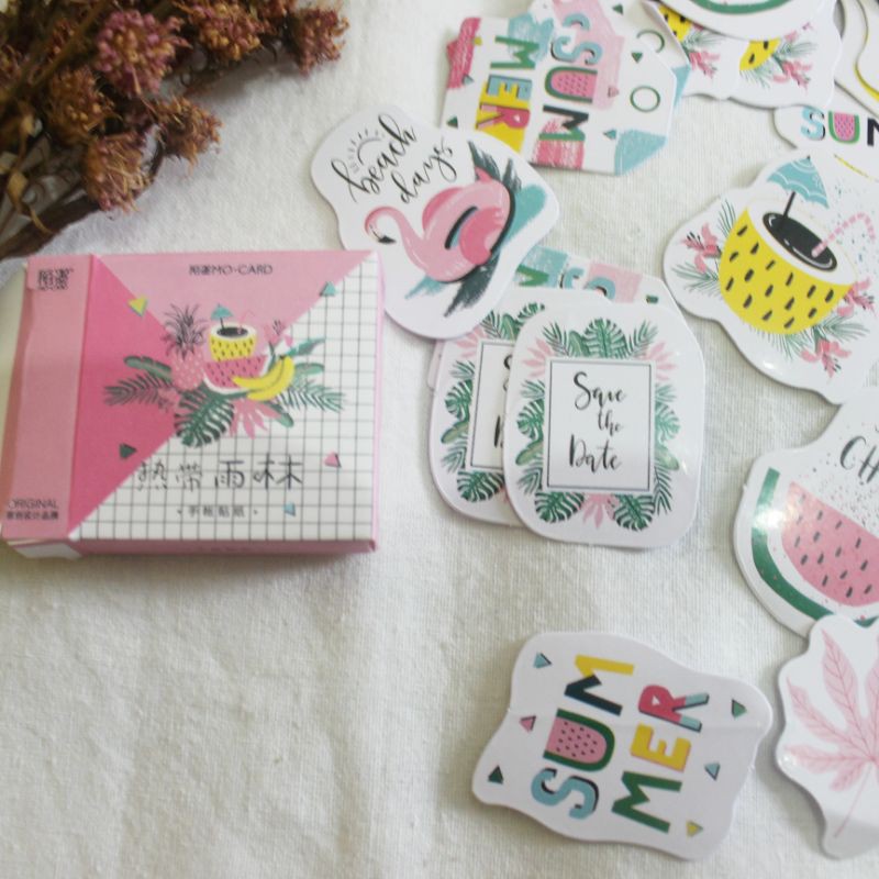 

45 Pcs Stiker Summer DIY scrapbook/jurnal/dairy