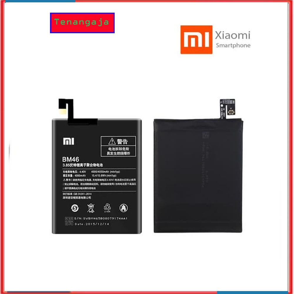 baterai batre handphone xiaomi redmi note 3 Redmi note 3 pro BM46.