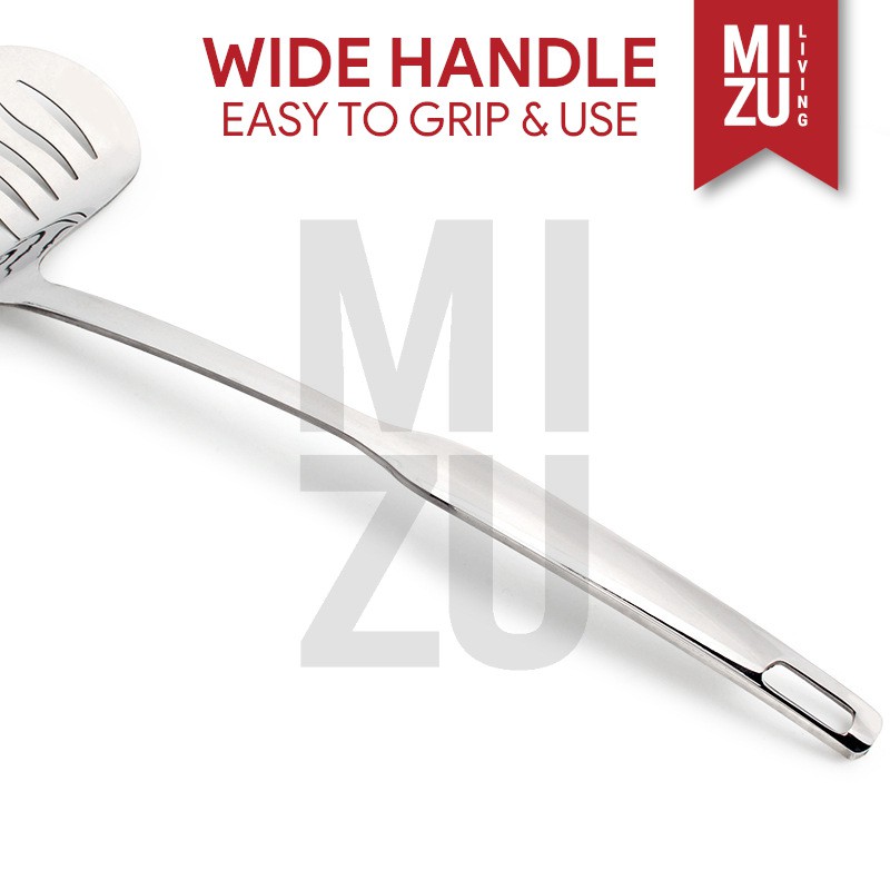 FIAMMA Slotted Spatula Turner Spatula Masak Nickel-Free Full Stainless Steel