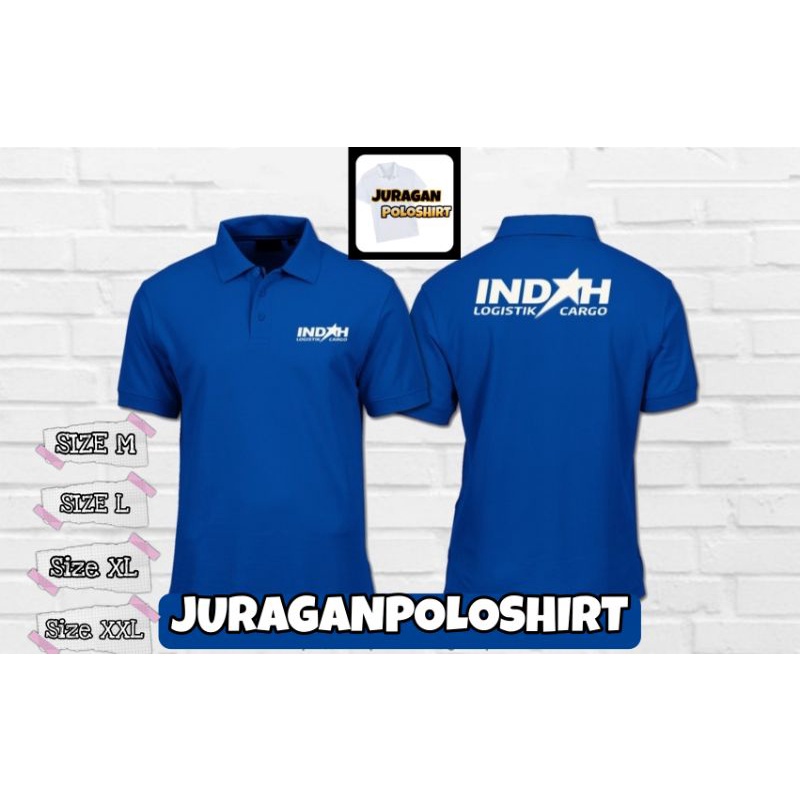 Poloshirt Kaos Polo Indah Logistik Cargo - Kaos Polo Indah Logistik Cargo - Kaos Kerah Kurir.Muraah 