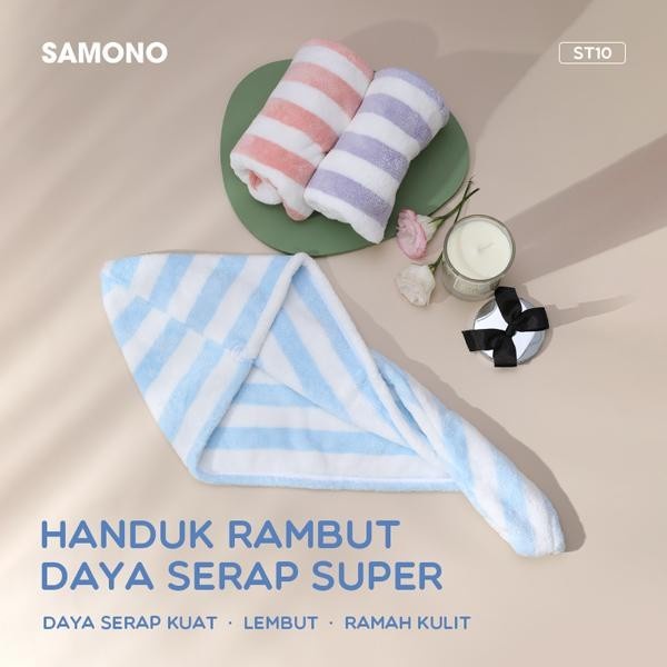 Handuk Rambut Fiber Magic Towel Lembut Turban Pengering Rambut ST10