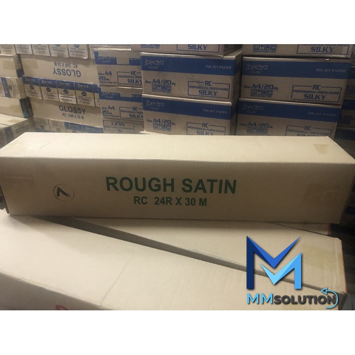 Spectra 24R Photo Rough Satin 260 Gram (60,96CM x 30Meter) / Kertas Foto Satin 24R for Plotter