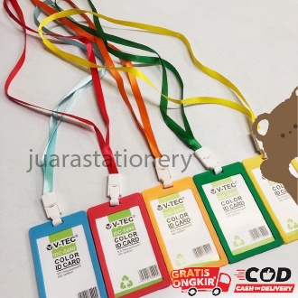 

1154 - ID Card Holder + Tali / Name Tag / Lanyard / Nametag / Panitia / Gantungan Kartu Nama / Tali ID Card Nama