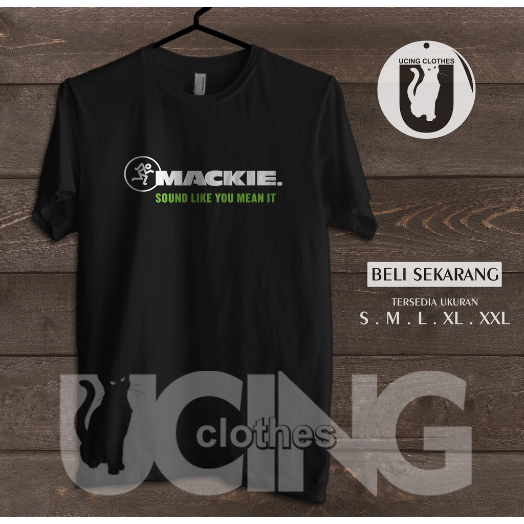 Kaos Baju Audio Mackie Logo Operator Sound System Kaos Musik