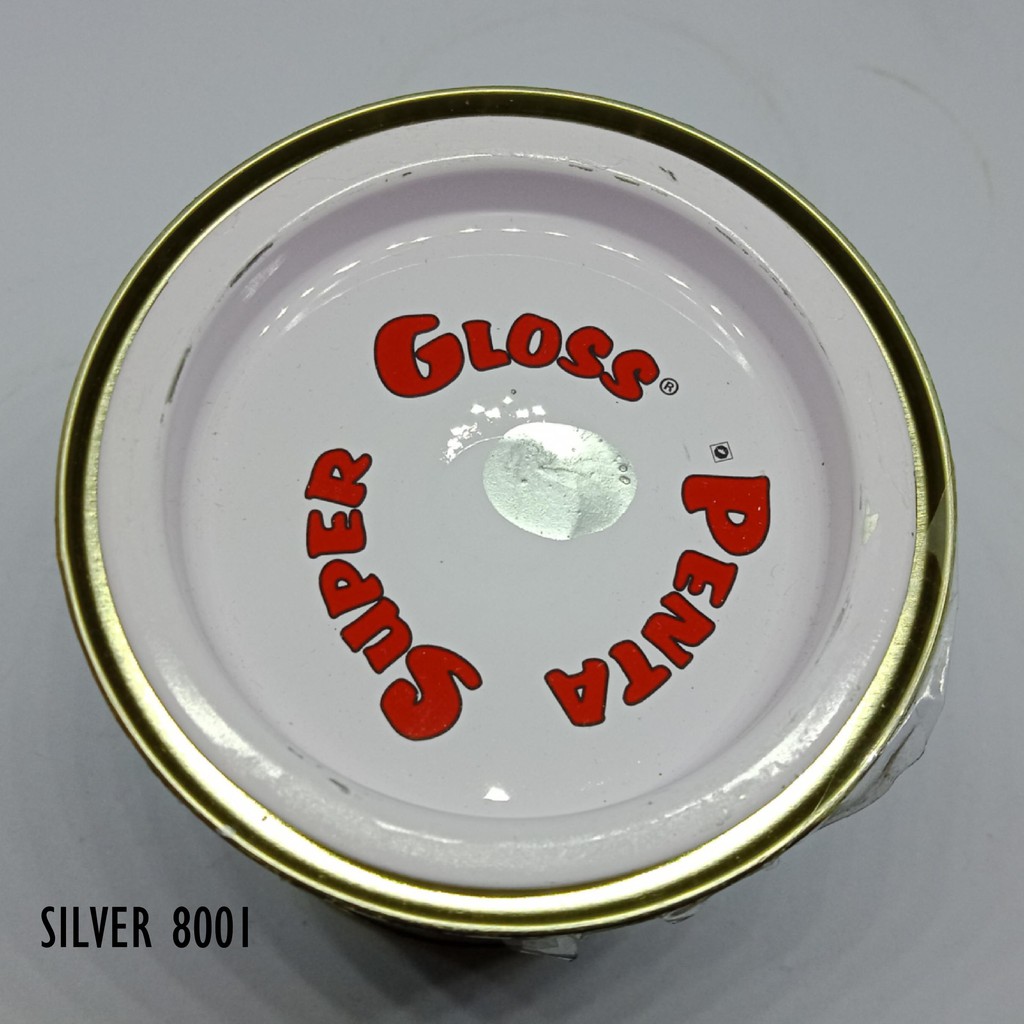 CAT PENTA SILVER 8001 200 gram - cat duco silver - cat mobil silver - cat motor silver - silver penta super gloss