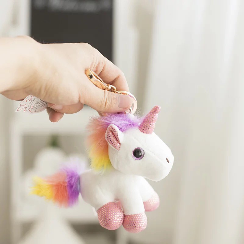 BONEKA GANTUNGAN KUNCI UNICORN PONY KEYCHAIN