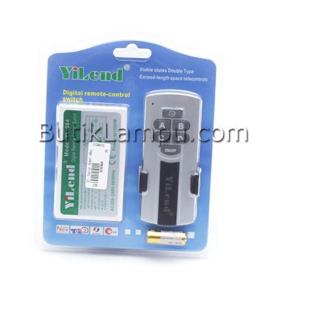 ▲ Saklar Remote / Remote Control Switch 4 Way - Yilend 4 Channel ➣