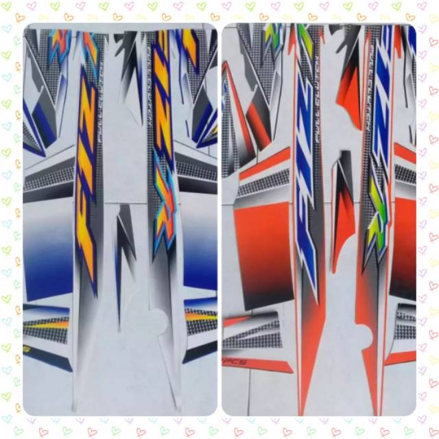 Sticker striping Lis Les Body motor Fiz R 2004