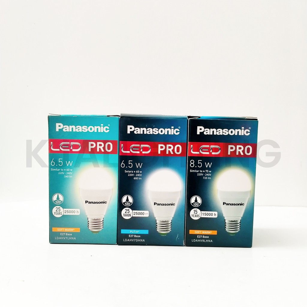 LAMPU BOHLAM PANASONIC LEDBULB PRO 6,5W WATT