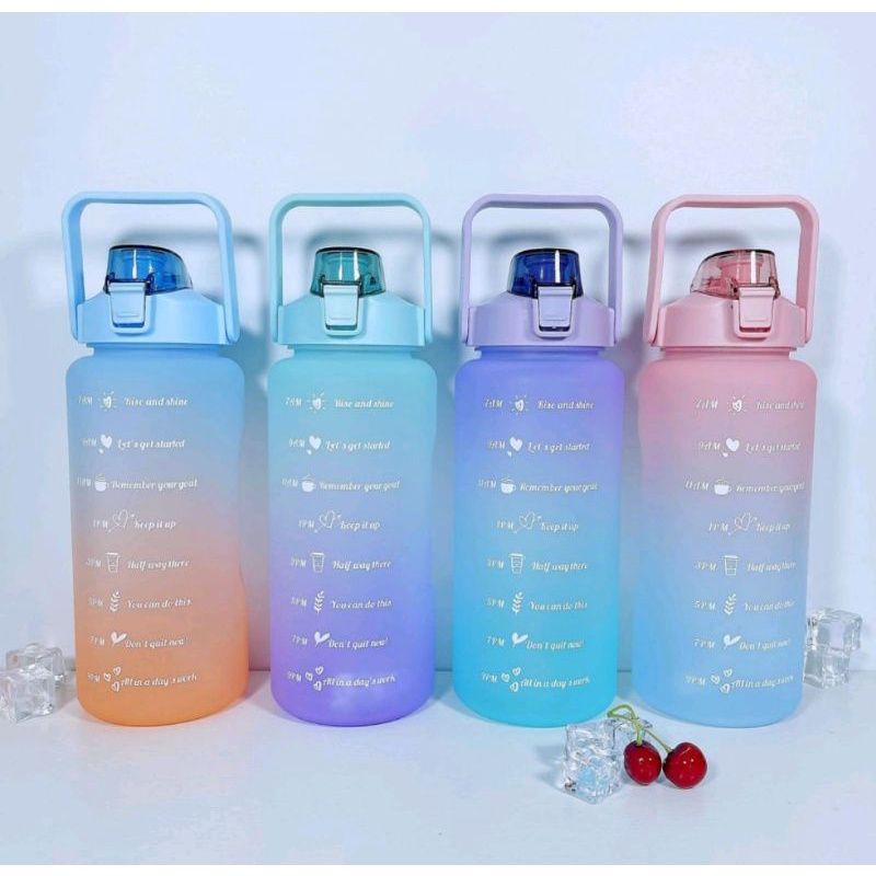 Botol Minum Gradasi Tritan 2 Liter Full Colour