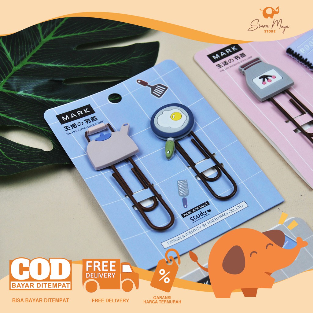 

Fancy Bookmark Paper Clip "How Are You Study" 25441 / Klip Kertas Motif Lucu Unik Murah