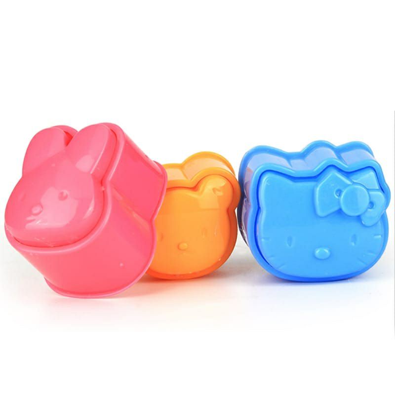 Cetakan Nasi Bento Anak 3in1 Karakter Rice Mold Kids Mini