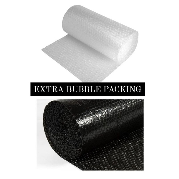 

Extra bubble wrap packing / Tambahan extra bubble packing