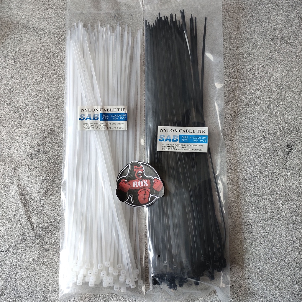 Kabel Ties Kabel Tis Cable Ties Tali Ties Pengikat Kabel 30 CM Isi 100 PCS