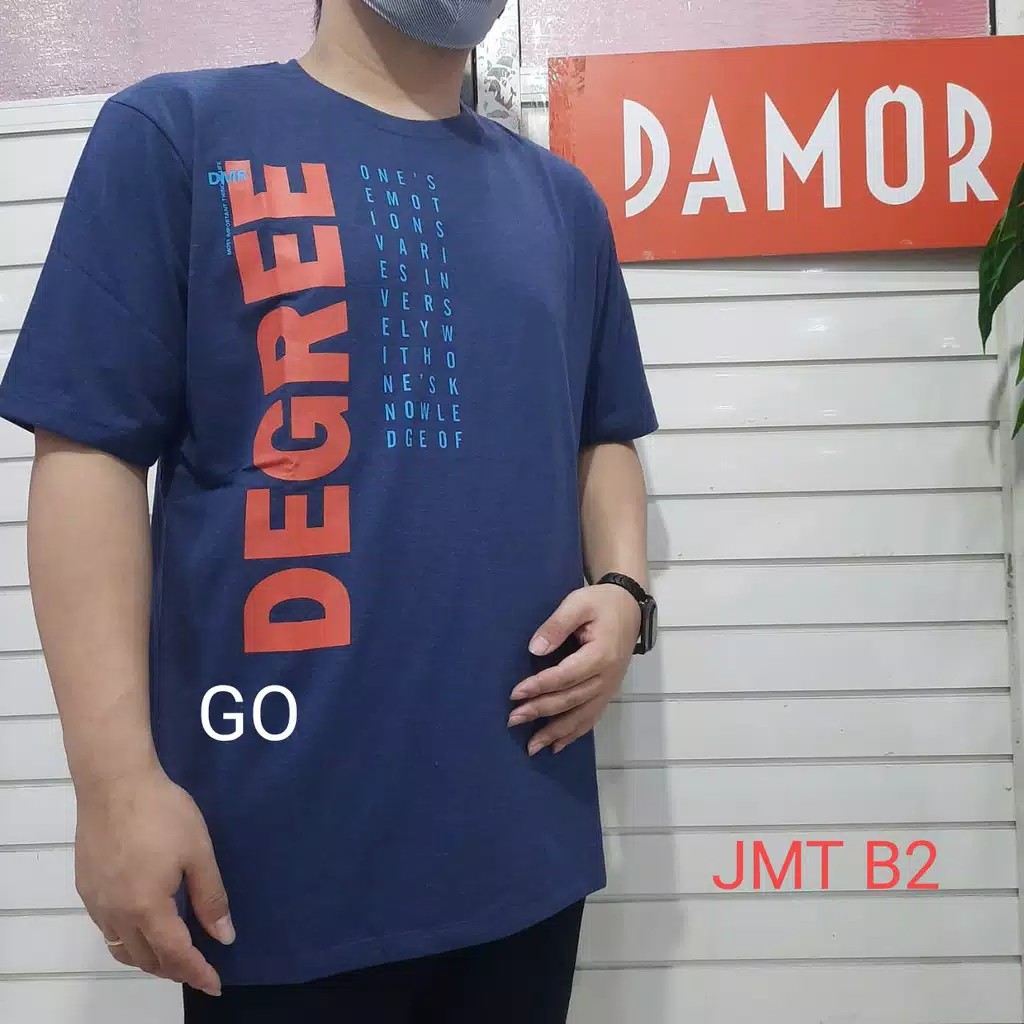 gos B1 DAMOR (CRESSIDA) 3XL Jumbo Extra Size Big Size Misty Kaos Oblong Baju Distro Kaos Dakwah Pria