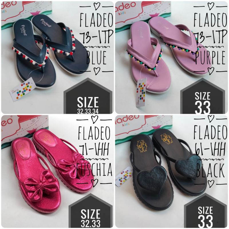 SANDAL JEPIT ANAK PEREMPUAN ORIGINAL FLADEO KIDZ