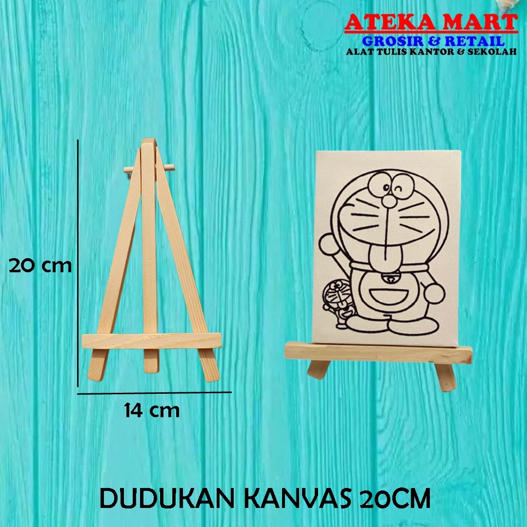 

DUDUKAN KANVAS 20CM EASEL KAYU NATURAL
